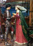 John William Waterhouse Tristan and Isolde with the Potion USA oil painting artist